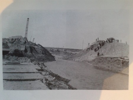 Afsluiting van de haven Goedereede 1953 - Gezien vanaf ...